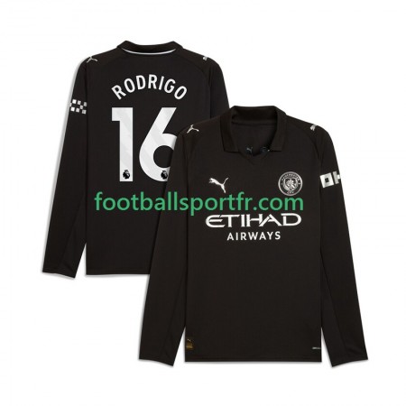 Tenue Manchester City Rodrigo Hernandez 16 Exterieur 2025-2026 Maillot de Foot ML